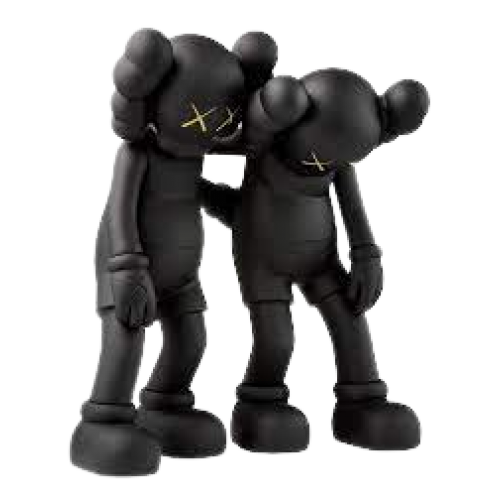 KAWS Along The Way Vinyl Figure Black by youbetterfly